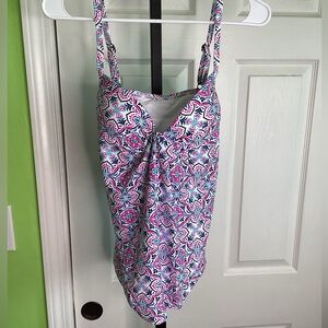 SALE - Island Escape Tankini Top, size 8, NWT